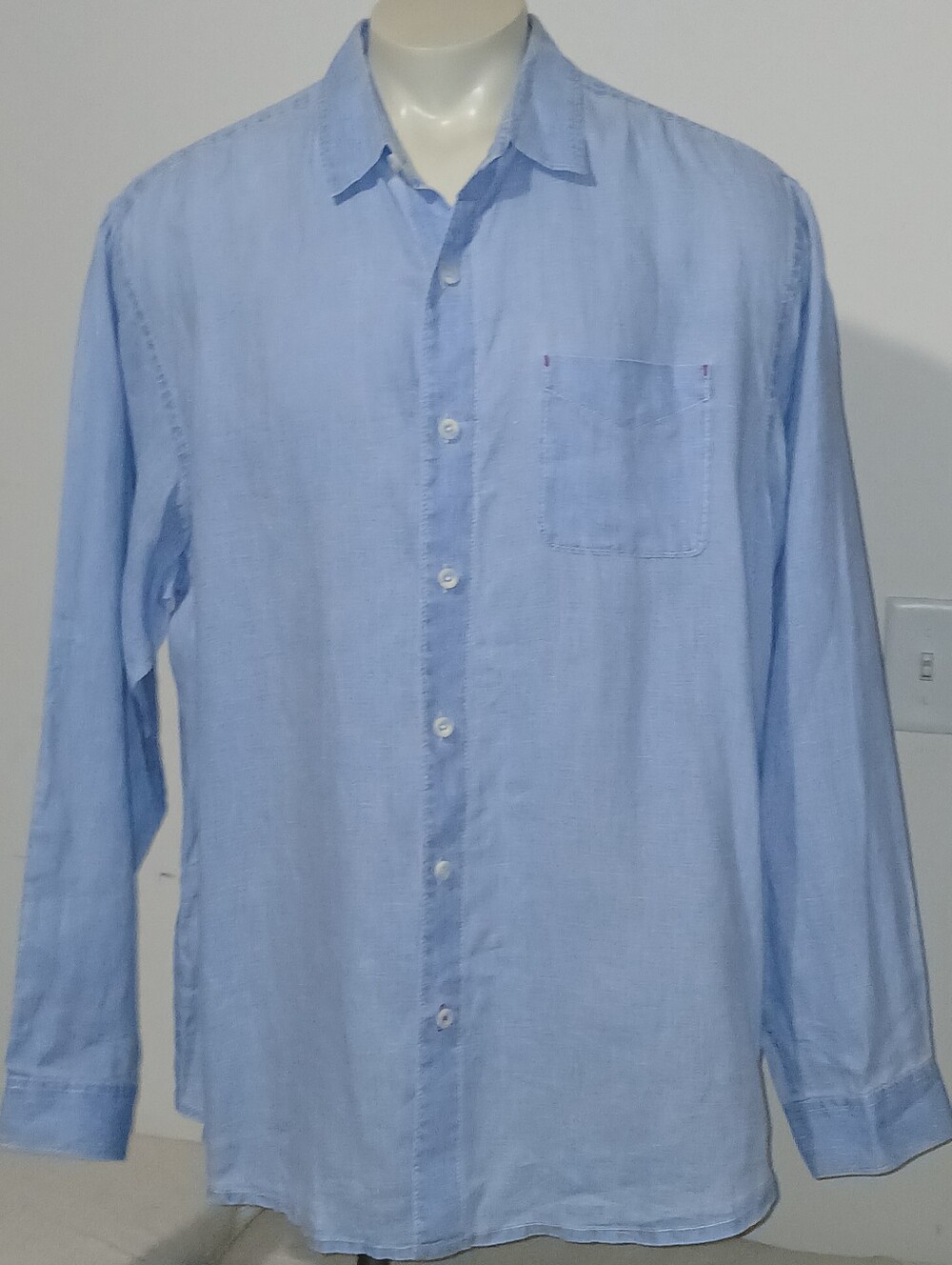 Tommy Bahama Relax Mens 100% Linen Cruise Button Front Long Sleeve Shirt XLT